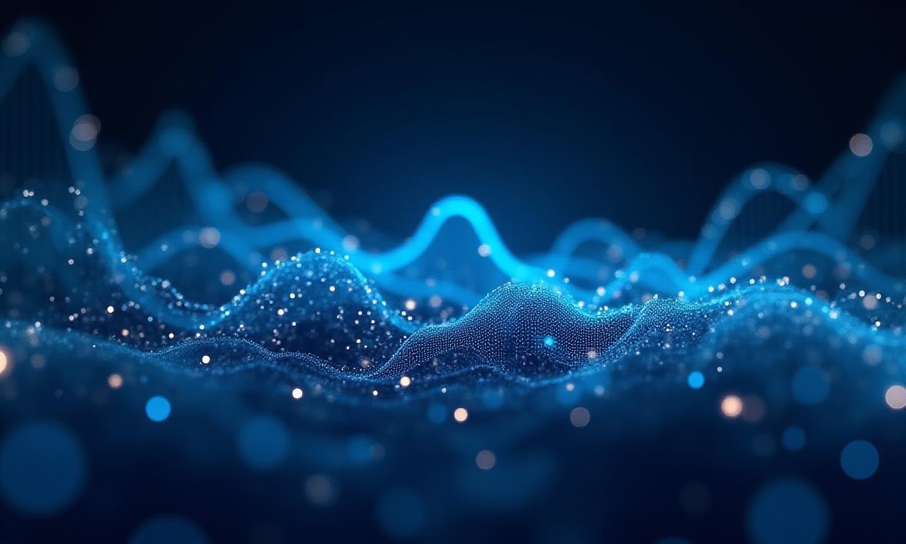 Abstract representation of market trends and data